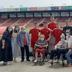 Visita del Mirandes Afami